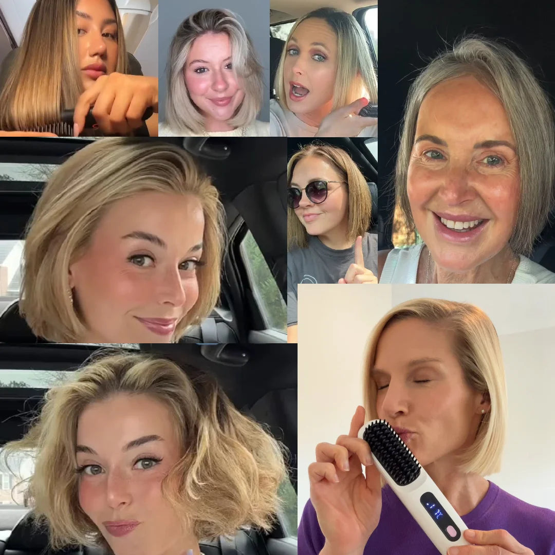 Varmebørste til kort hår og pandehår – intelligent varmeteknologi