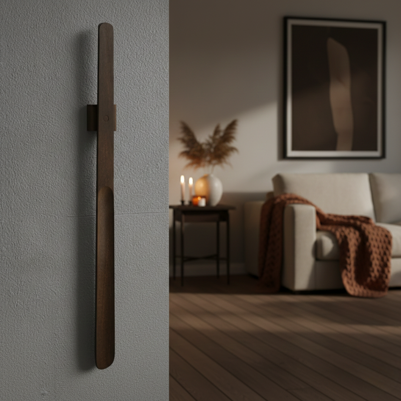 Lang magnetisk skohorn med vægmontering