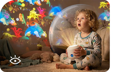 Roterende LED-projektorlampe – dynamisk stemningsbelysning