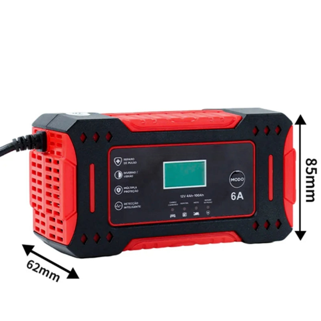 Smart batterioplader 12V/24V – Fuldautomatisk vedligeholdelsesoplader med pulsgenopretningsfunktion – Til bil, motorcykel og båd