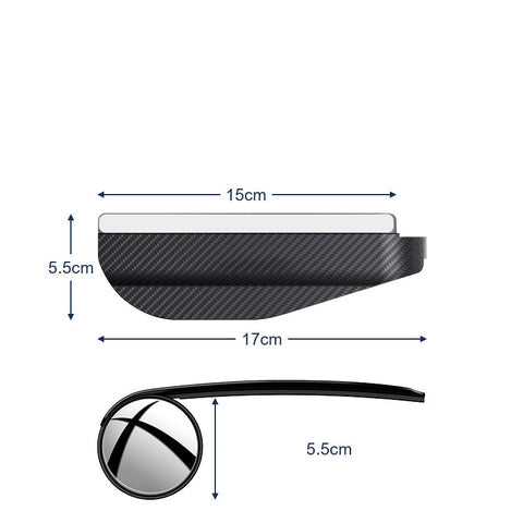 Regn- og solskærm til sidespejl