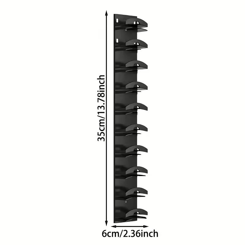 Kasket- og hattehylde med 10 klemmer – til bøjle