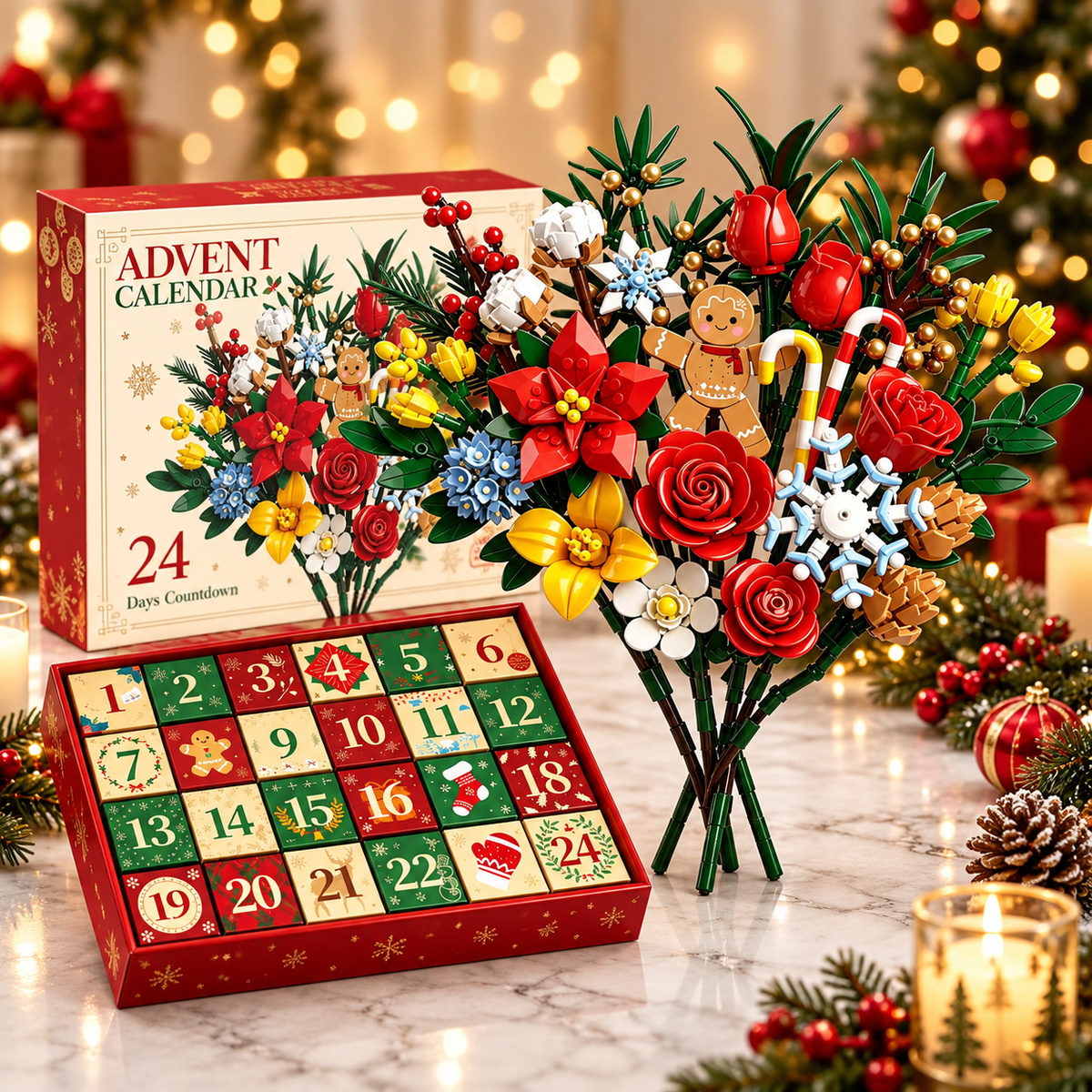 “Bloom & Build”julekalender – Byg din egen magiske julebuket