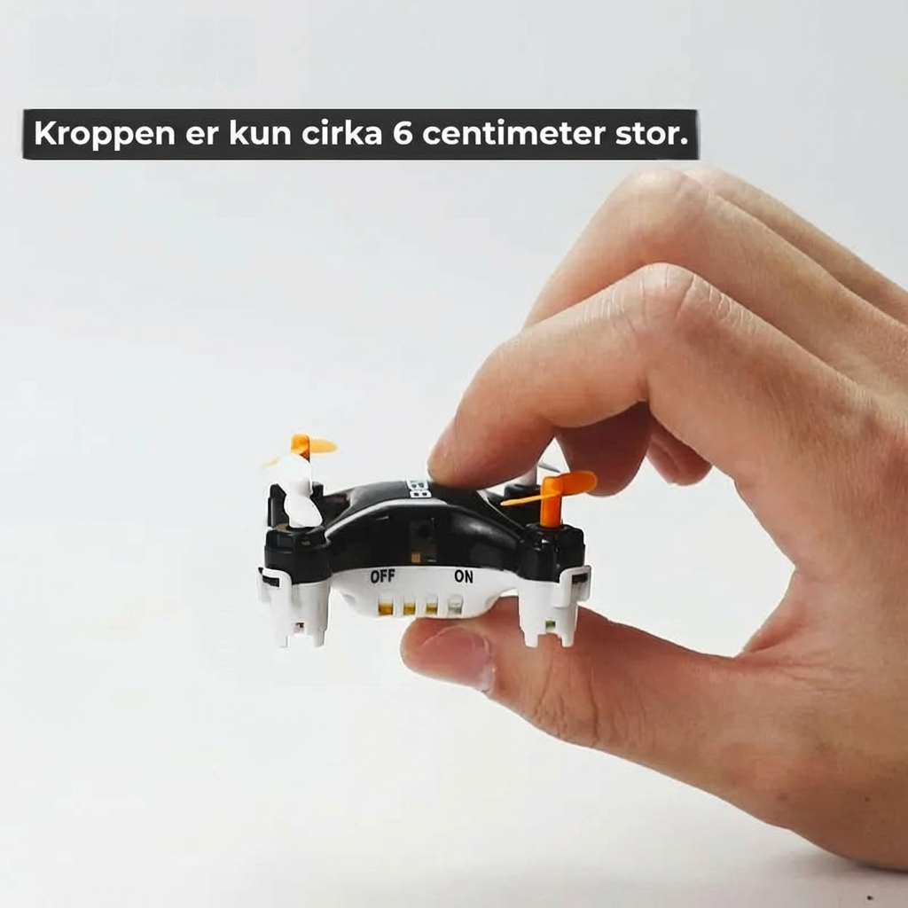Mini-drone startsæt – lær at flyve nemt