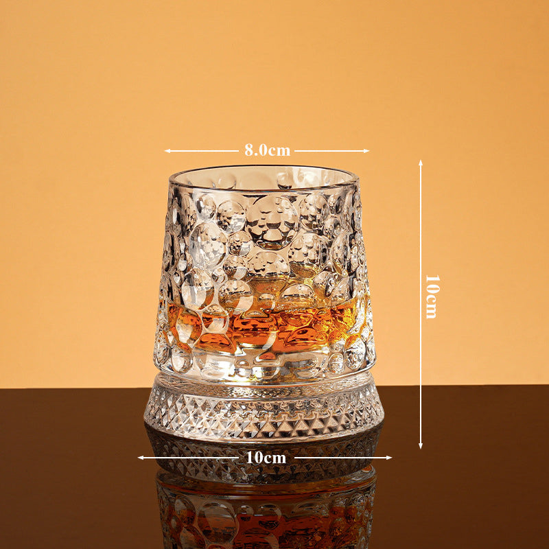 💎🥃 360° roterende whiskyglas – Luksuriøst roterende krystalglas