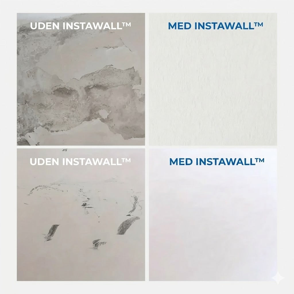 Reparationssæt til vægge – Reparer nemt huller og revner, som nyt igen – Hurtigtørrende og usynlig – Til gips og beton