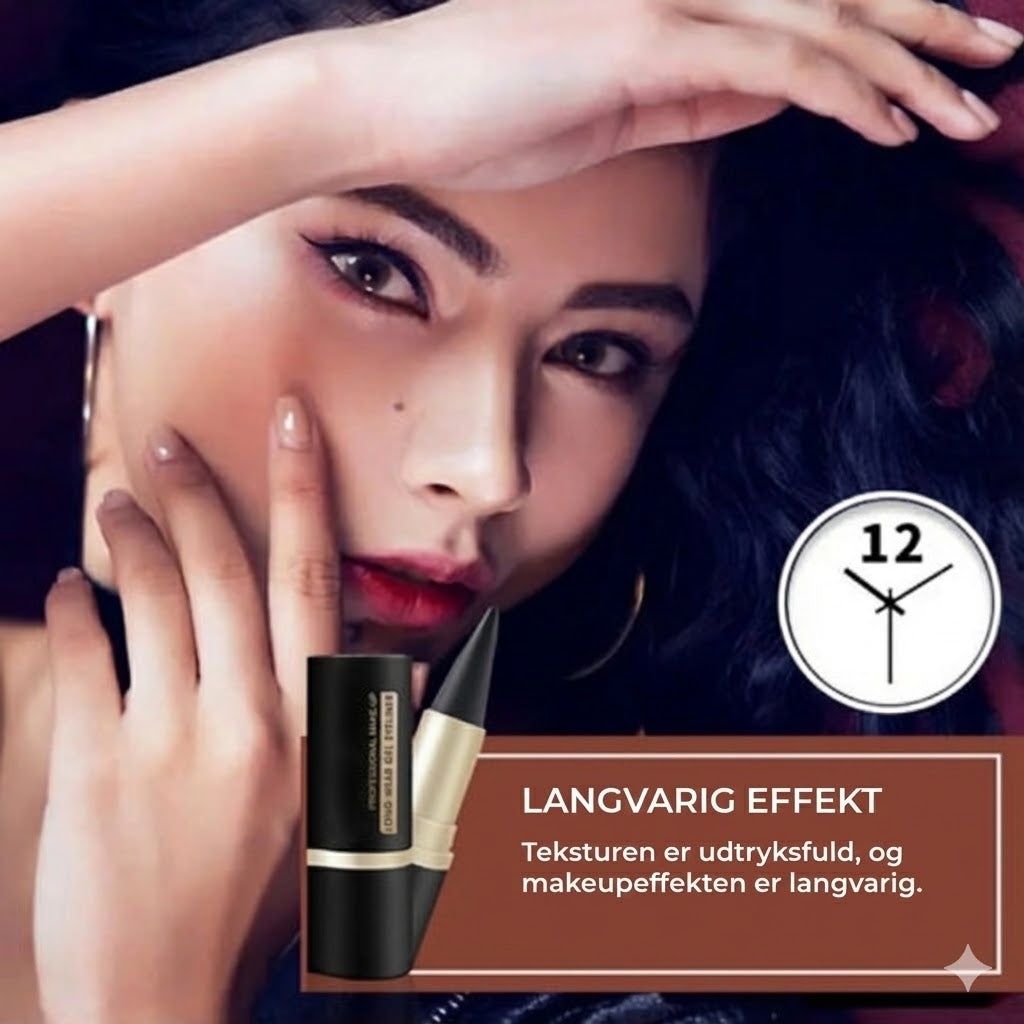 Vandfast eyeliner – mat sort & 12 timers holdbarhed uden at tvære ud