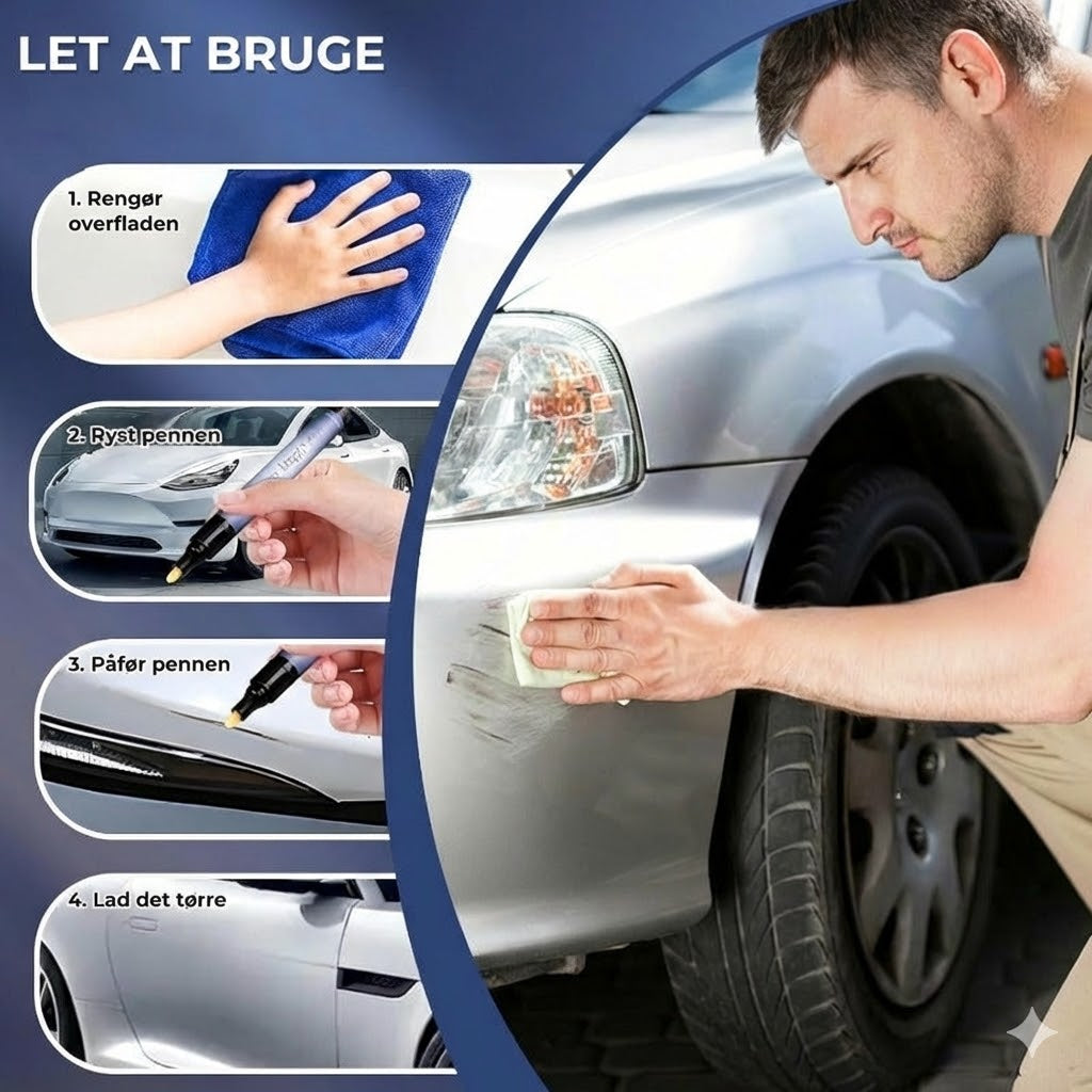 Reparationspen til bil ridser – universal lakpen