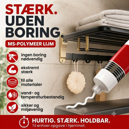 🔥📢 Tidsbegrænset tilbud: 1+1 gratis!✨ Sømfri lim – Stærk vedhæftning uden boring, ideel til alle dine limbehov! ✨