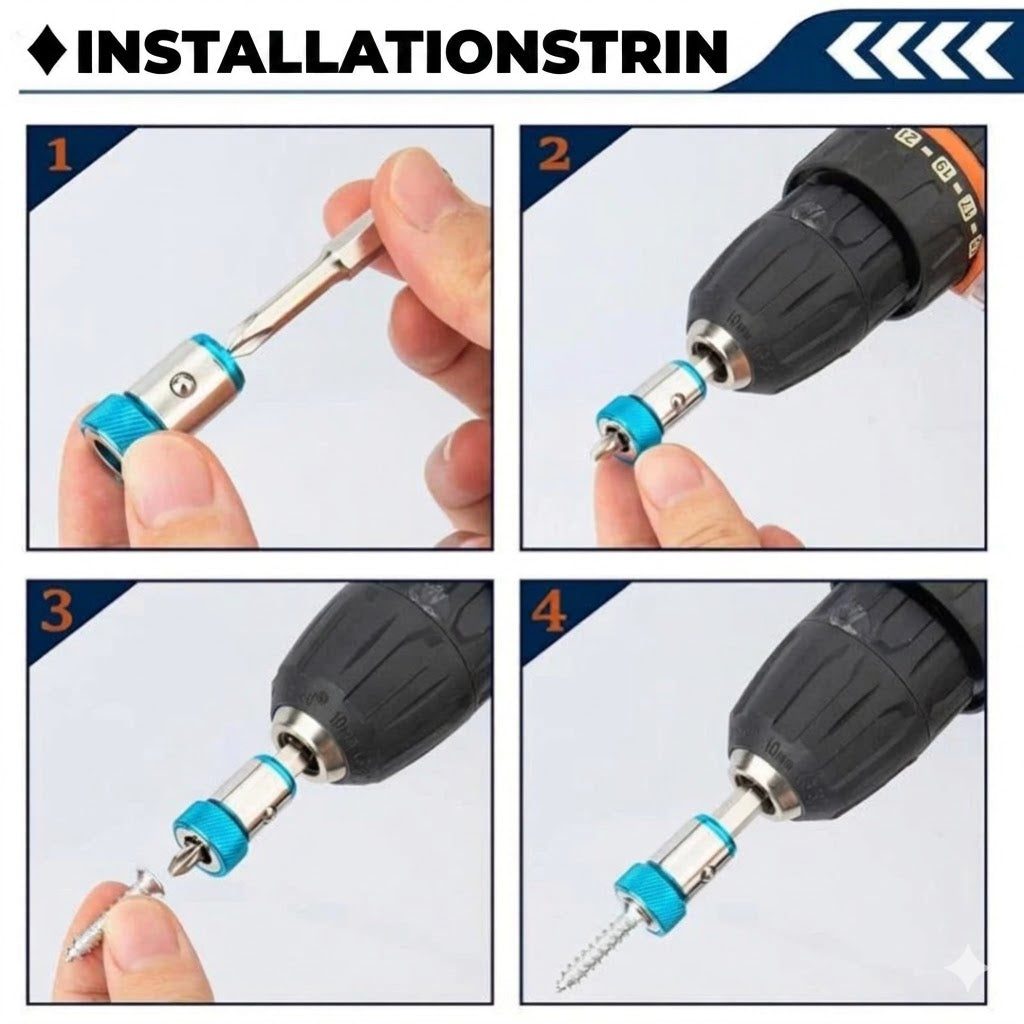 Universel magnetring til skruebits – 3-pak
