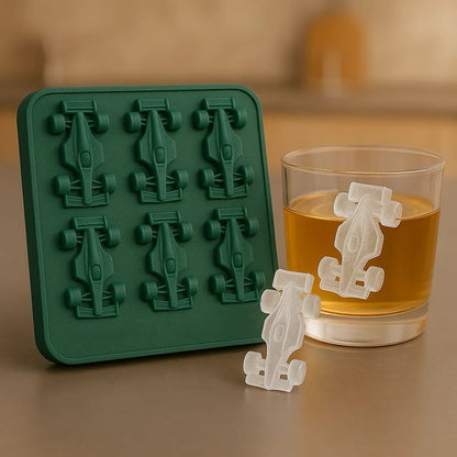 3D isterningbakke – Formel 1-racerbiler (6 former)