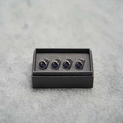 Luksus ventilhættesæt i kulfiberstil – Kulfiberlook – Universel til bil, motorcykel og cykel – Sporty hjulbeskyttelse – [4 stk.]