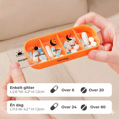 7-dages medicinopbevaringsæske