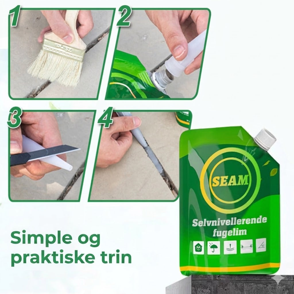 Alsidig reparationslim til samlinger i gulve og vægge