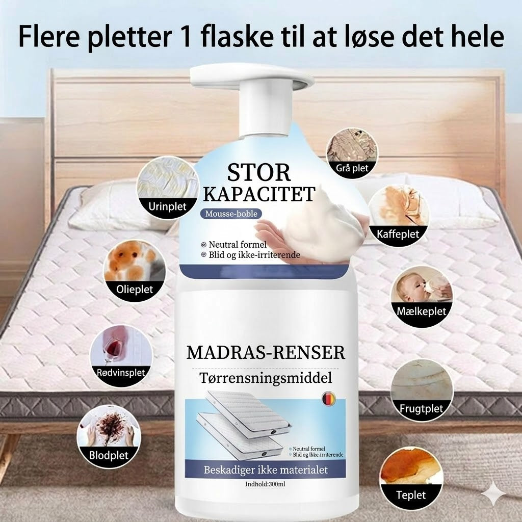 Pletfjernerspray til madrasser - 300 ml