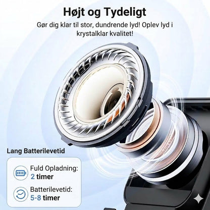 Trådløs induktionshøjtaler med mobilholder