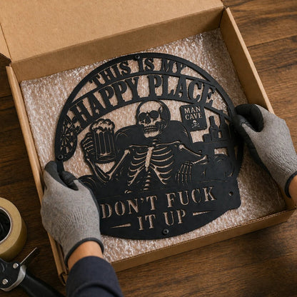 💀🍺 "Dette er mit lykkelige sted": Fantastisk dekoration til mandehulen