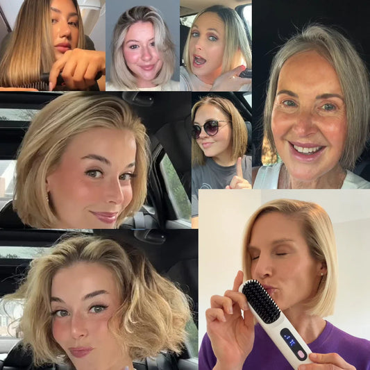 Varmebørste til kort hår og pandehår – intelligent varmeteknologi