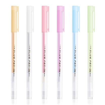 Limpen med fin spids – præcisions lim til scrapbooking og kortfremstilling (6-pak)