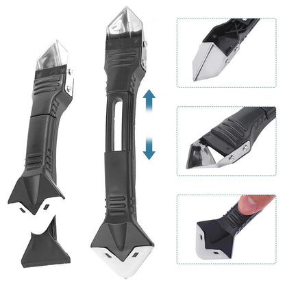 3-i-1 fugeværktøj – silikonefjerner og skraber