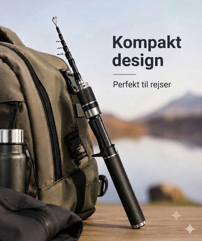 Lommefiskestang af kulfiber: teleskopfiskestang