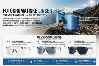 Cykelbriller - Solbriller med adaptive linser