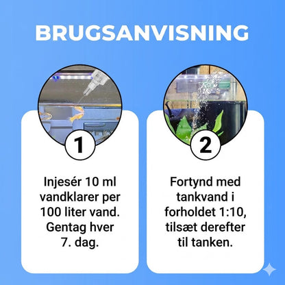 Kraftfuld vandklarer til akvarium – 100 ml – Til grumset vand