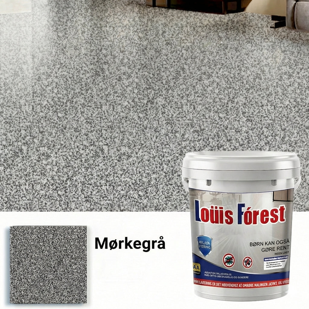 Epoxygulv med marmoreffekt – højglans gulvbelægningssæt (ridsefast og vandtæt)