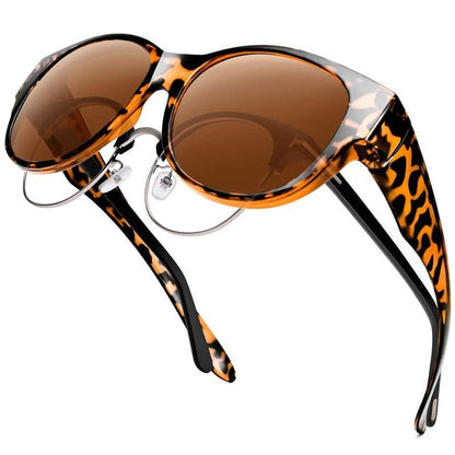 🕶 Nye oversize cat-eye solbriller – Polariserede glas & UV400-beskyttelse
