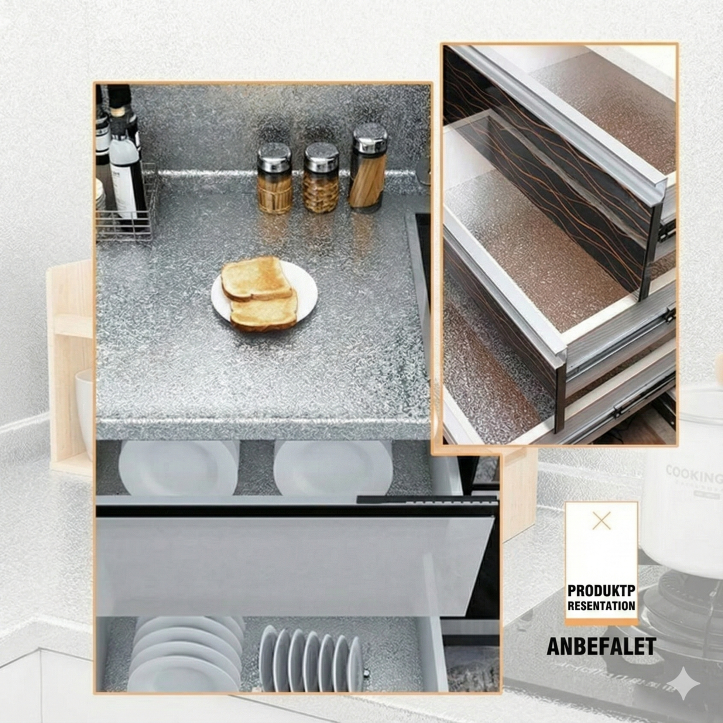 Oliebestandigt køkken klistermærke