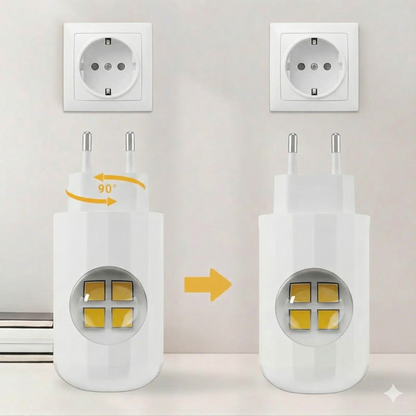 Smart LED-natlampe med skumringssensor