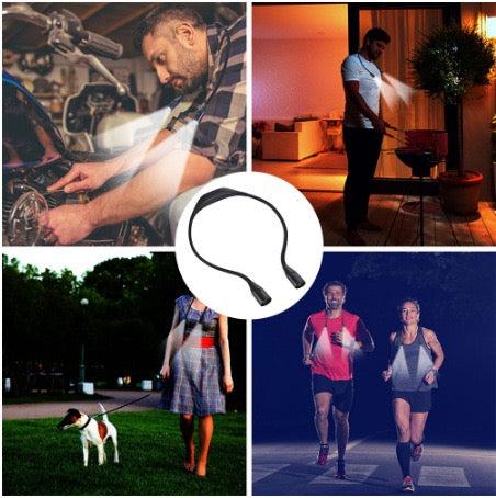 Genopladelig LED-nakkelampe til læsning og strikning (dæmpbar)