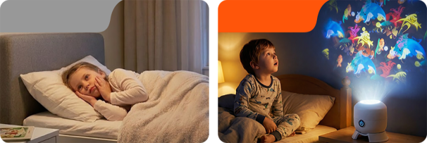 Roterende LED-projektorlampe – dynamisk stemningsbelysning