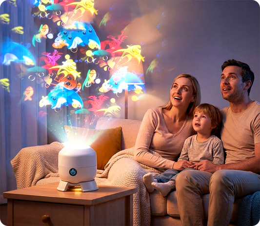 Roterende LED-projektorlampe – dynamisk stemningsbelysning