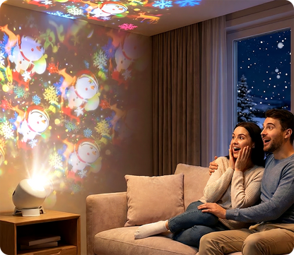 Roterende LED-projektorlampe – dynamisk stemningsbelysning
