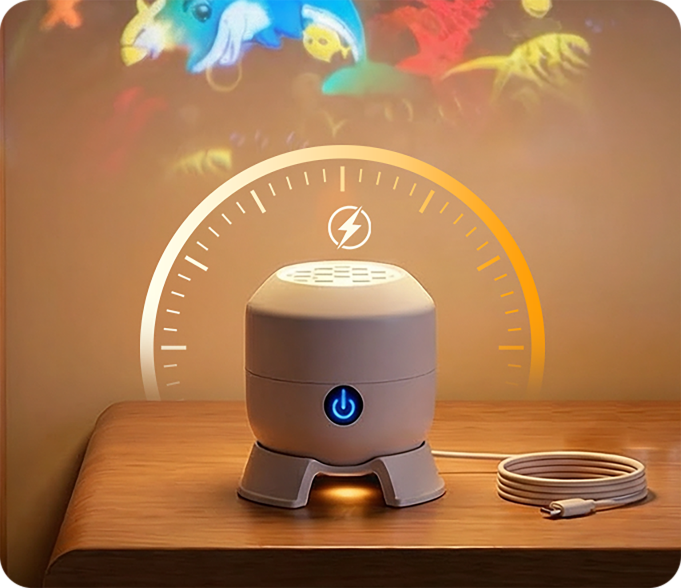 Roterende LED-projektorlampe – dynamisk stemningsbelysning