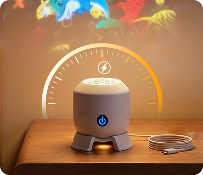 Roterende LED-projektorlampe – dynamisk stemningsbelysning