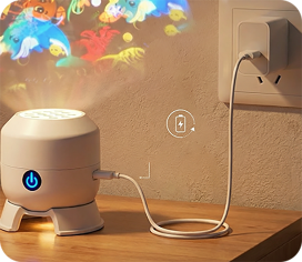 Roterende LED-projektorlampe – dynamisk stemningsbelysning