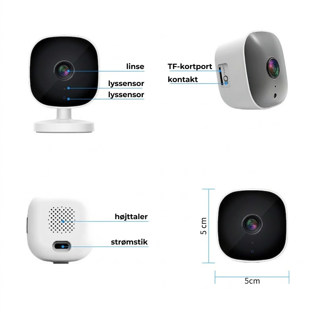 [2K Ultra HD] Smart WiFi-sikkerhedskamera