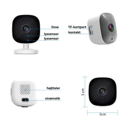 [2K Ultra HD] Smart WiFi-sikkerhedskamera
