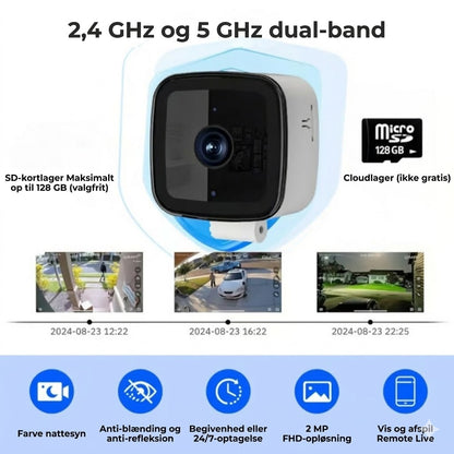 [2K Ultra HD] Smart WiFi-sikkerhedskamera