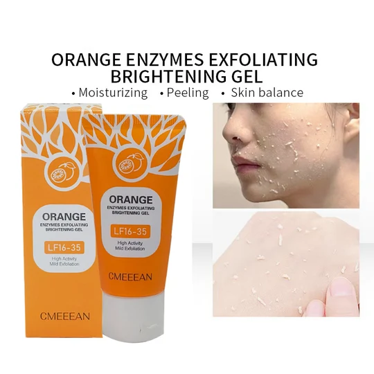 🍊 Tidsbegrænset tilbud: 1+1 gratis! Appelsin eksfolierende gel – fjerner blidt døde hudceller ✨