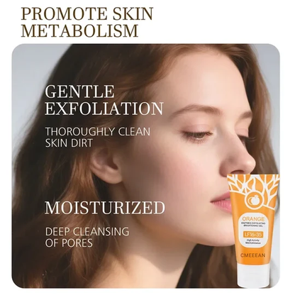 🍊 Tidsbegrænset tilbud: 1+1 gratis! Appelsin eksfolierende gel – fjerner blidt døde hudceller ✨