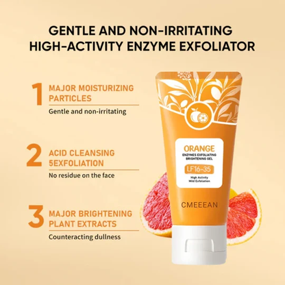 🍊 Tidsbegrænset tilbud: 1+1 gratis! Appelsin eksfolierende gel – fjerner blidt døde hudceller ✨