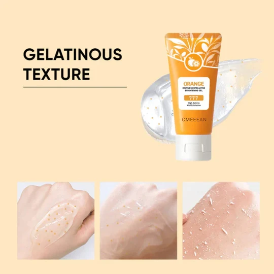 🍊 Tidsbegrænset tilbud: 1+1 gratis! Appelsin eksfolierende gel – fjerner blidt døde hudceller ✨