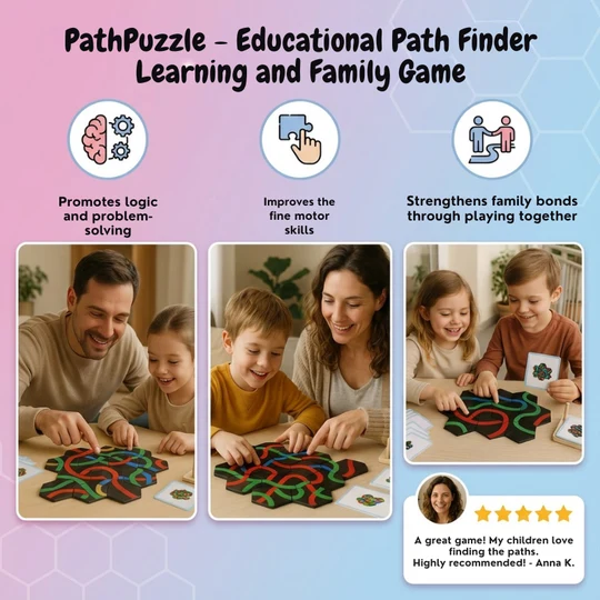 Kletshuts™ PathPuzzle：Et pædagogisk og familievenligt stiplads-puslespil