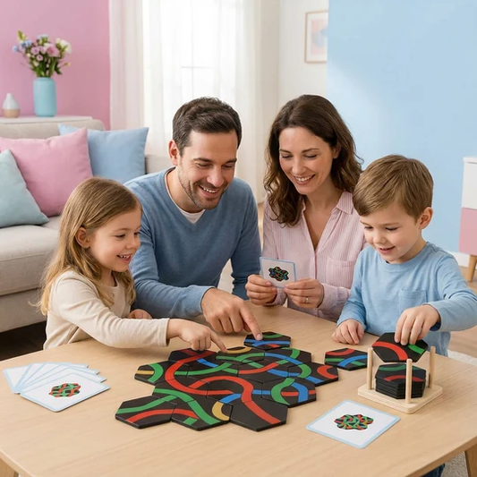 Kletshuts™ PathPuzzle：Et pædagogisk og familievenligt stiplads-puslespil