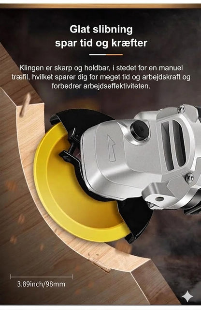 ⚙️Slibeskive til træ – Hurtig skæring, skarp og slidstærk, til vinkelsliber