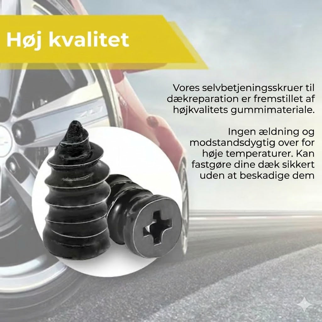 🔩 60 stk. dækreparationspropper i to størrelser