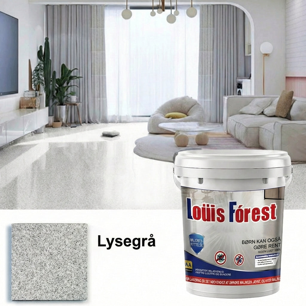 Epoxygulv med marmoreffekt – højglans gulvbelægningssæt (ridsefast og vandtæt)